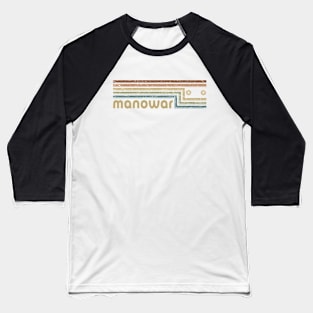 Manowar Cassette Stripes Baseball T-Shirt